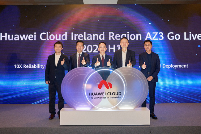 Uruchomienie regionu AZ3 Huawei Cloud w Irlandii
