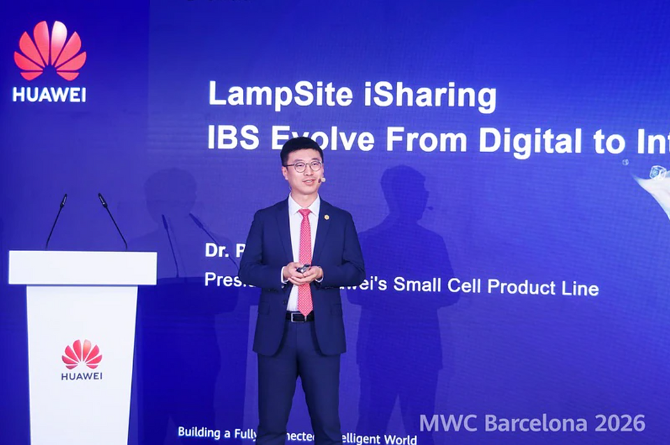 Globalna premiera rozwiązania LampSite iSharing zaprezentowana przez dr Philipa Songa, prezesa Huawei Small Cell Product Line