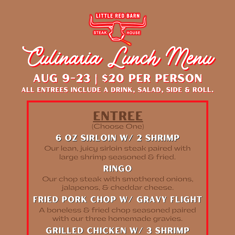Little Red Barn Culinaria Summer Restaurant Weeks Lunch Menu.png
