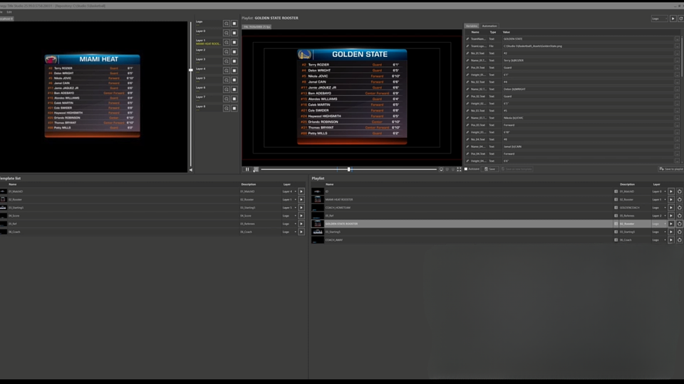 NEW Title Studio - the interface for graphics with Cinegy Air
