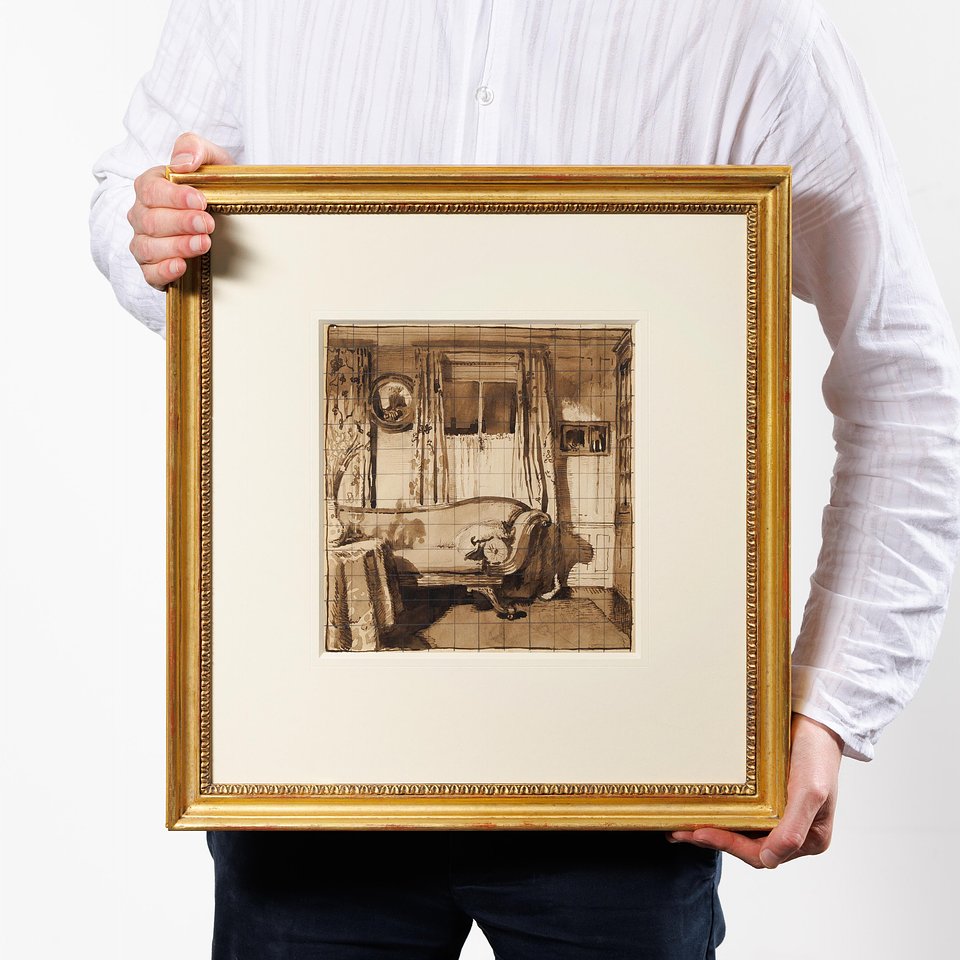 Lot 1034: Sir William Orpen, KBE RA RHA, Irish 1878-1931 - Interior, the Artist's Studio, Chelsea, c. 1902-7 -Estimate: £800 - £1,200