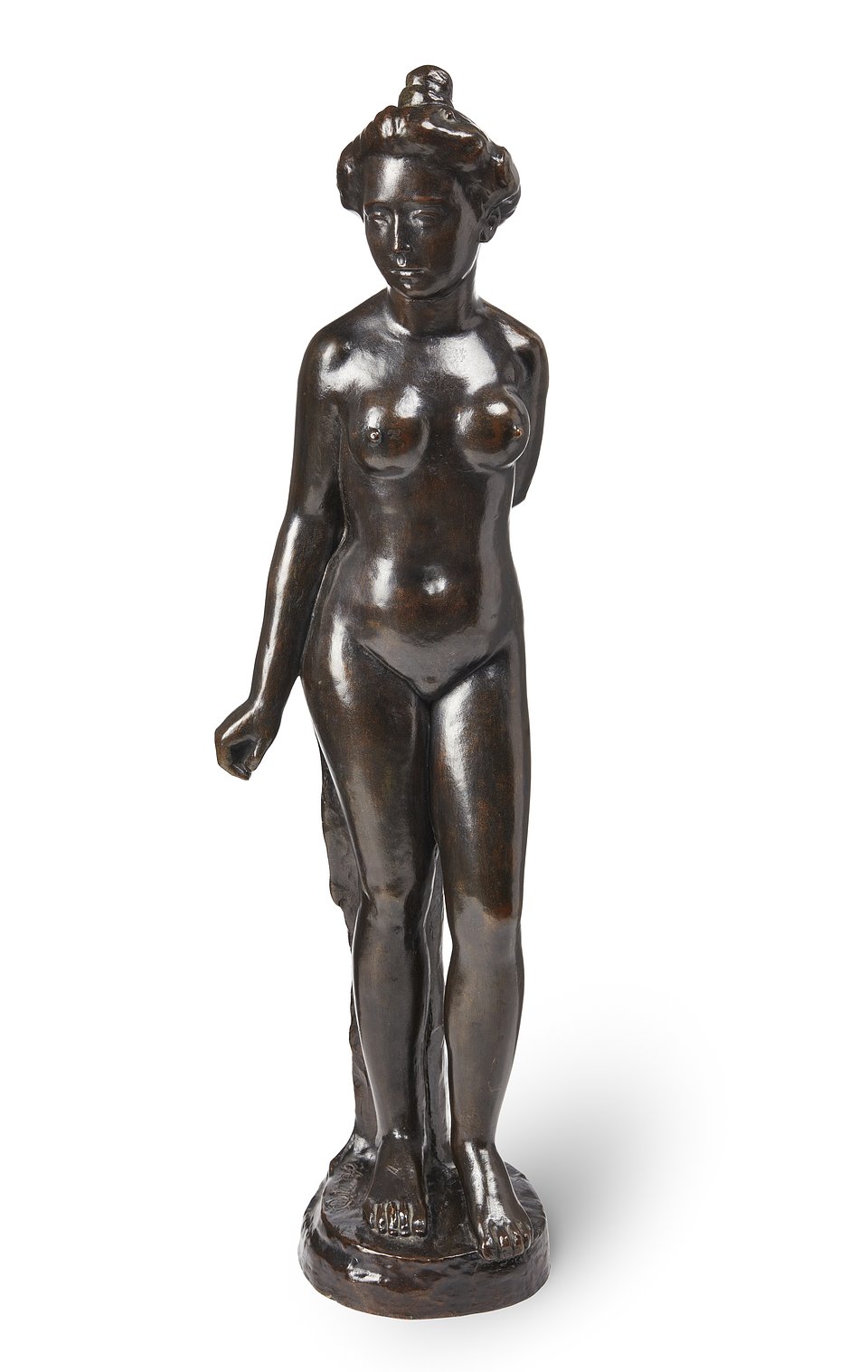 Lot 40: After Aristide Maillol, French 1861-1944, Baigneuse debout, deuxième version, 1900 - Price Realised: £47,040