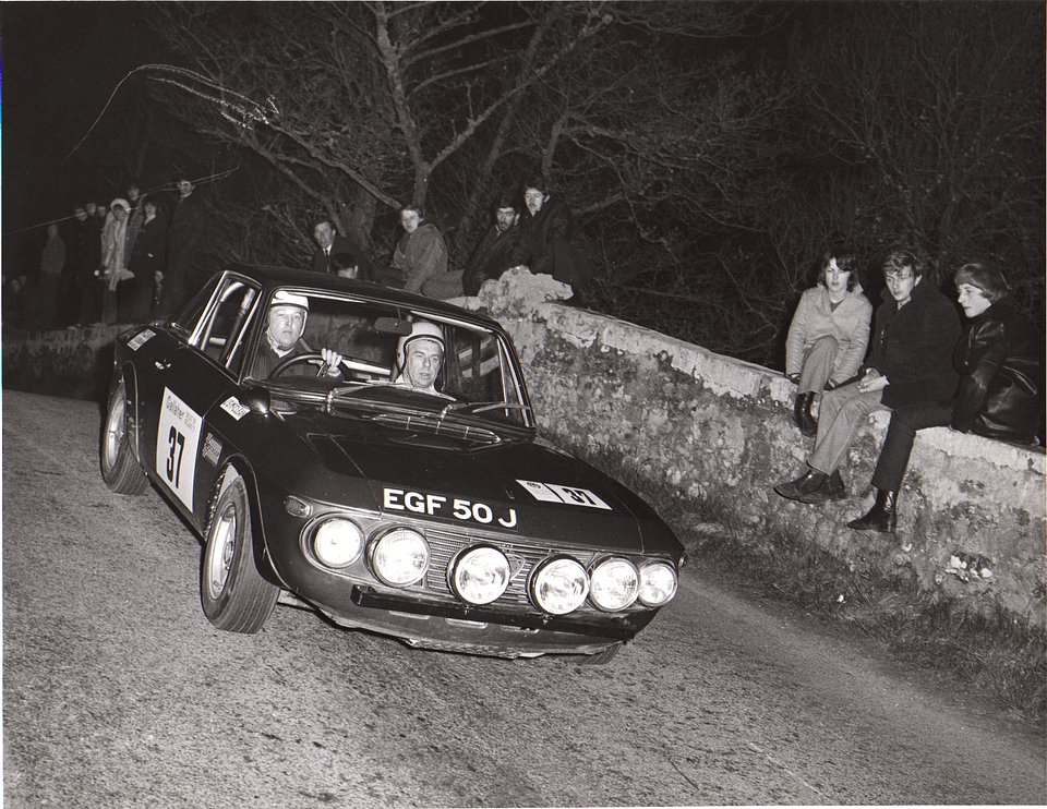 Pictured: John McClean during a rally in his Lancia Fulvia