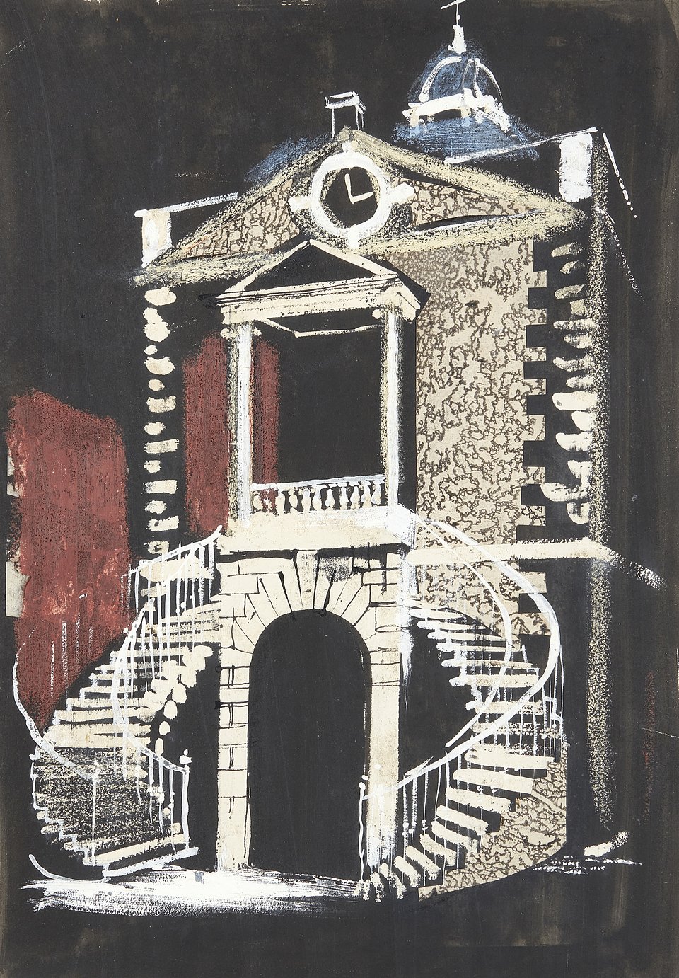 John Piper CH, British 1903-1992 - Customs House, Poole, 1951