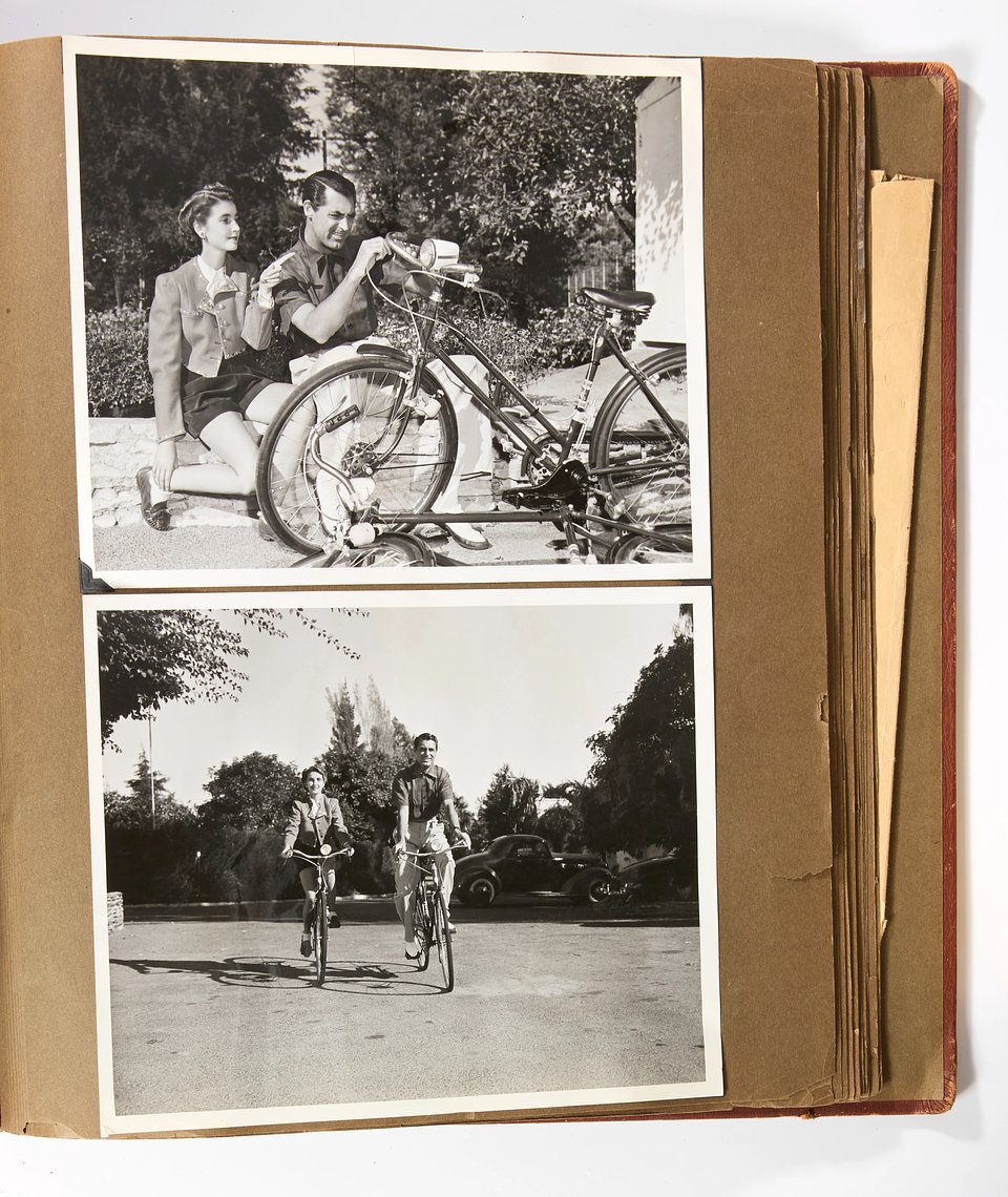 Lot 191: Barbara Hutton, American, 1912-1979, a group of seven photograph albums, 1920's-40s. Pictured: Barbara with husband, Cary Grant - Estimate: £2,000 - £3,000