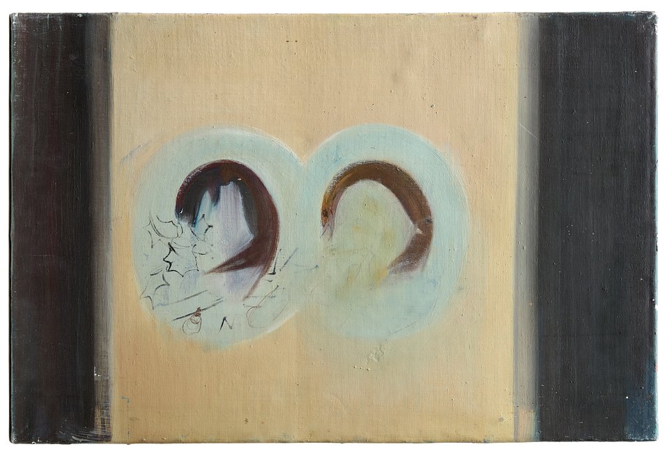 Lot 219: Isabel Rawsthorne, Stoats and Moon, c.1984 (with 'Dancers' on the reverse), c.1970s 
Estimate: £8,000-£12,000