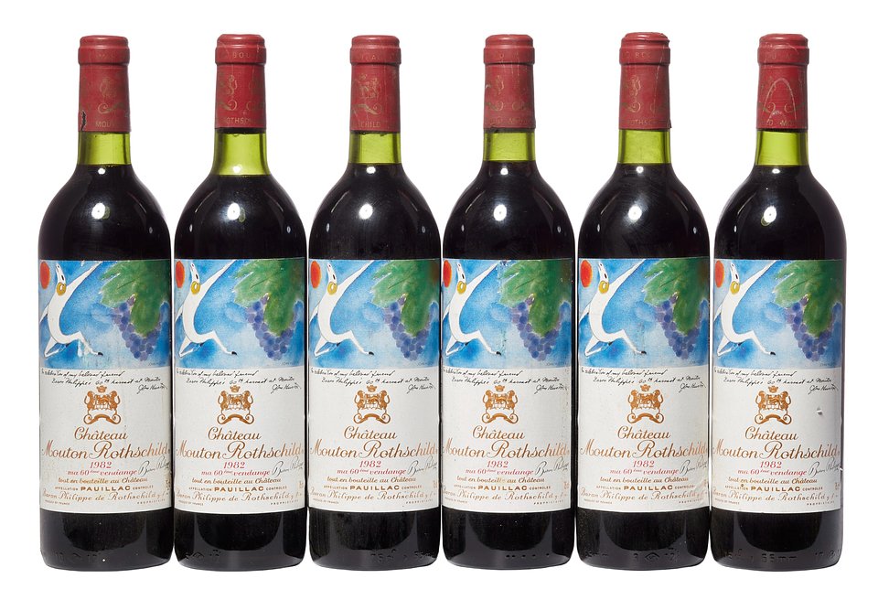 Lot 514: 1982 Château Mouton Rothschild, Pauillac, Bordeaux, 6 x 75cl (6)
Price Realised: £4,723