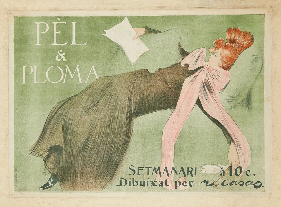 Lot 48: Ramon Casas y Carbo, Spanish 1866-1932, Pel & Ploma, 1899 - Estimate: £3,000 - £5,000