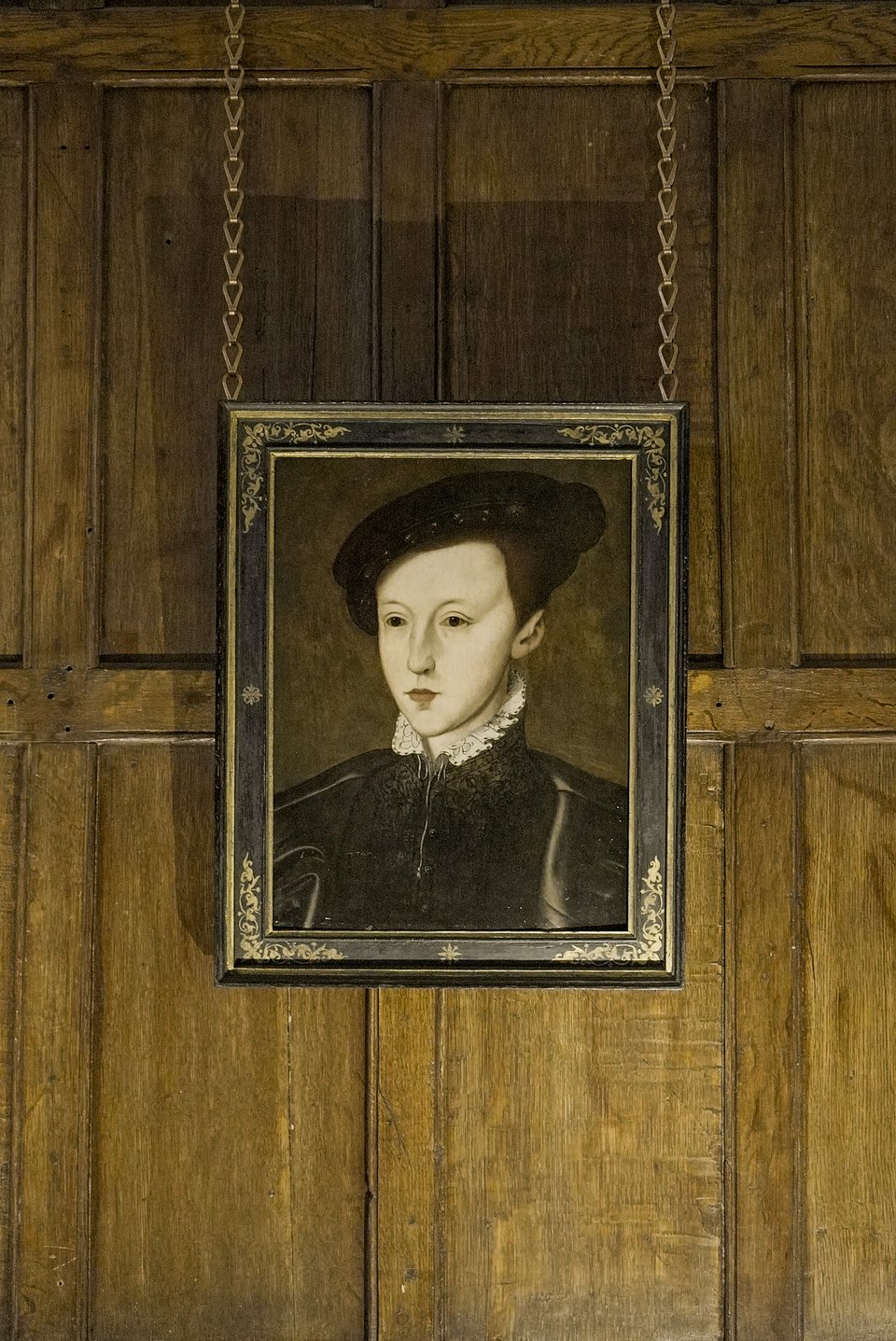 Portrait of Edward VI on display at Hampton Court Palace. © Historic Royal Palaces. Purchased with the generous support of the Meakins family.
