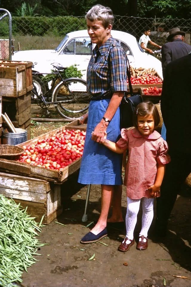 Emma Davey, pictured as a child with grandmother Nan Brake, was left stunned upon discovering that a chest of “travel souvenirs” left to her by her grandmother Nan Brake were worth over £40,000.