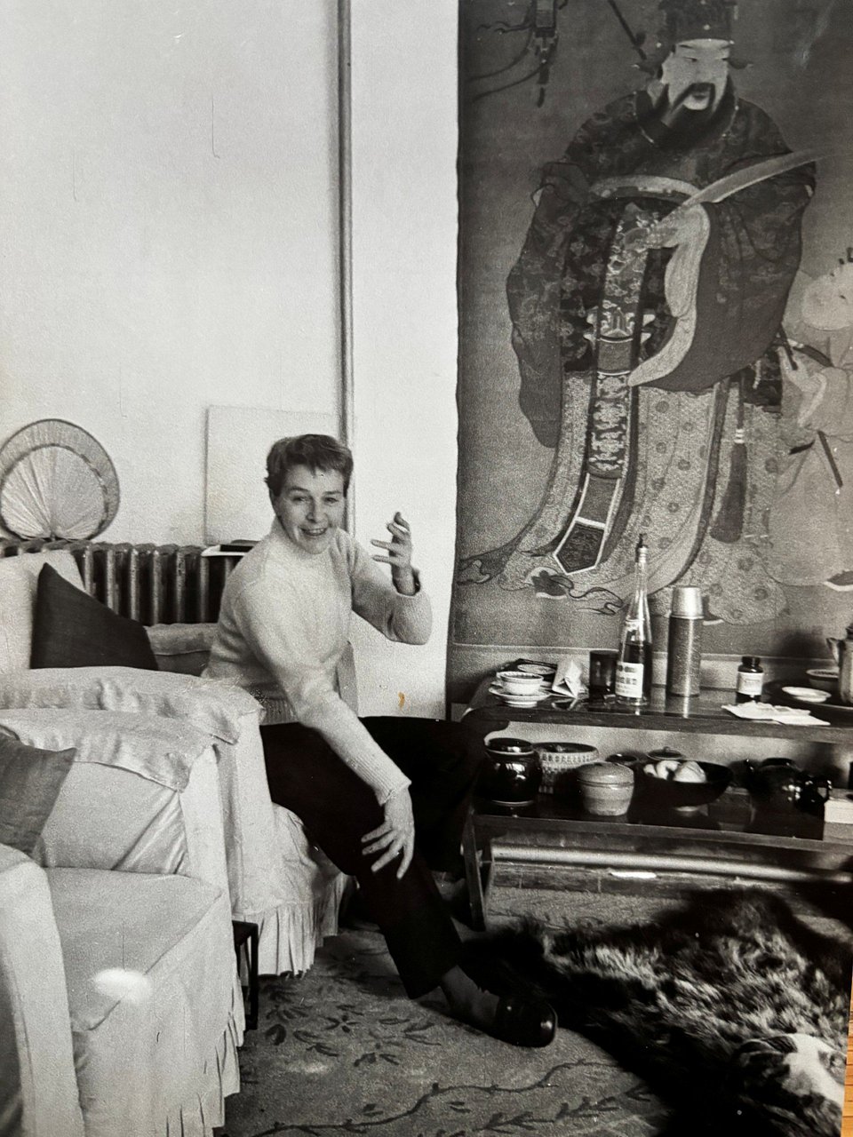 Nan Brake in her home in China