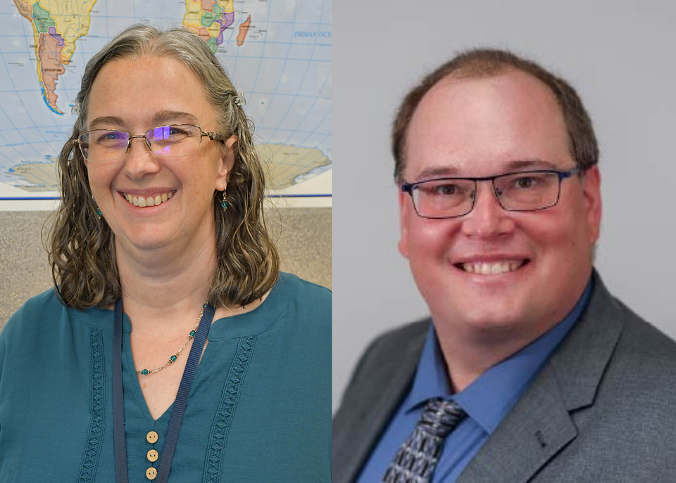Pictured (left to right): Victoria Davenport, Andrew Buffenmyer