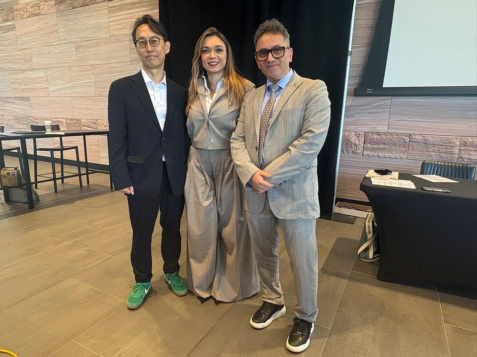 Won Soon PARK, Incheon International Airport Corporation; Paula V. de Almeida, JAA TO; Ahmed Hoummady, CEO of Loumed Cabin Crew Training Center (LCCTC), TPSC Vice-Chair