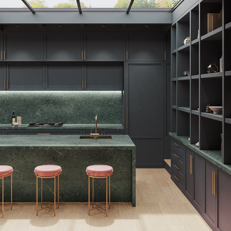 Silestone XM European Kitchen - Le Chic Boheme - Jardin Emerald.jpg