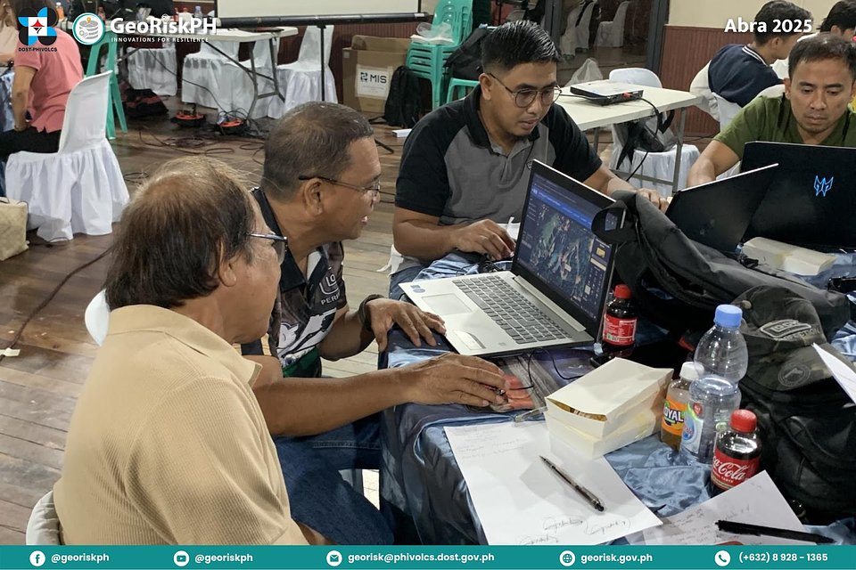 Participants from various GeoRisk training sessions which were conducted by DOST-PHIVOLCS this year (2025). Photos courtesy of GeoRisk Philippines posted via Facebook. 