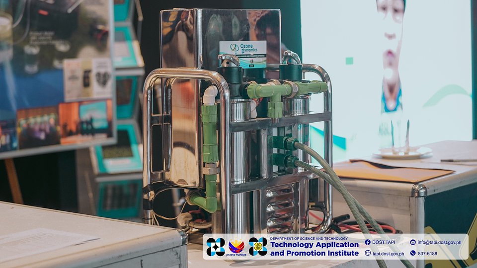 IN PHOTO: Ozone Dynamic Ventures' Portable Unihoused Water Purification And Sterilization Apparatus