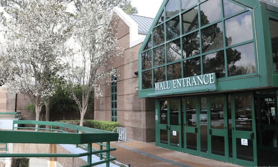 Oak Court Mall - Memphis TN, exterior entrance.jpg
