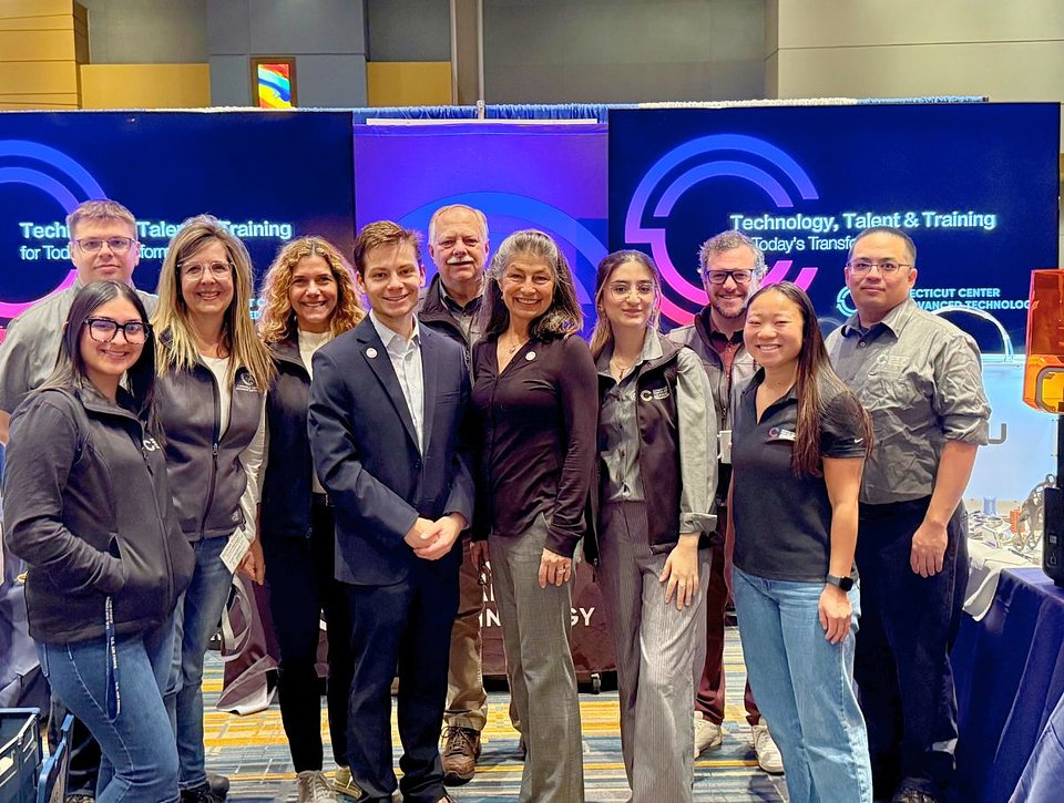 (L-R) Sam Greenbank, Olivia Hernandez, Donna Fusco, Denise Gordon, Ryan Matthiessen, Jeff Crandall, Eileen Candels, Maleeha Wahid, Zach Gibbons, Ashlyn Althoff and Fred Lia. 