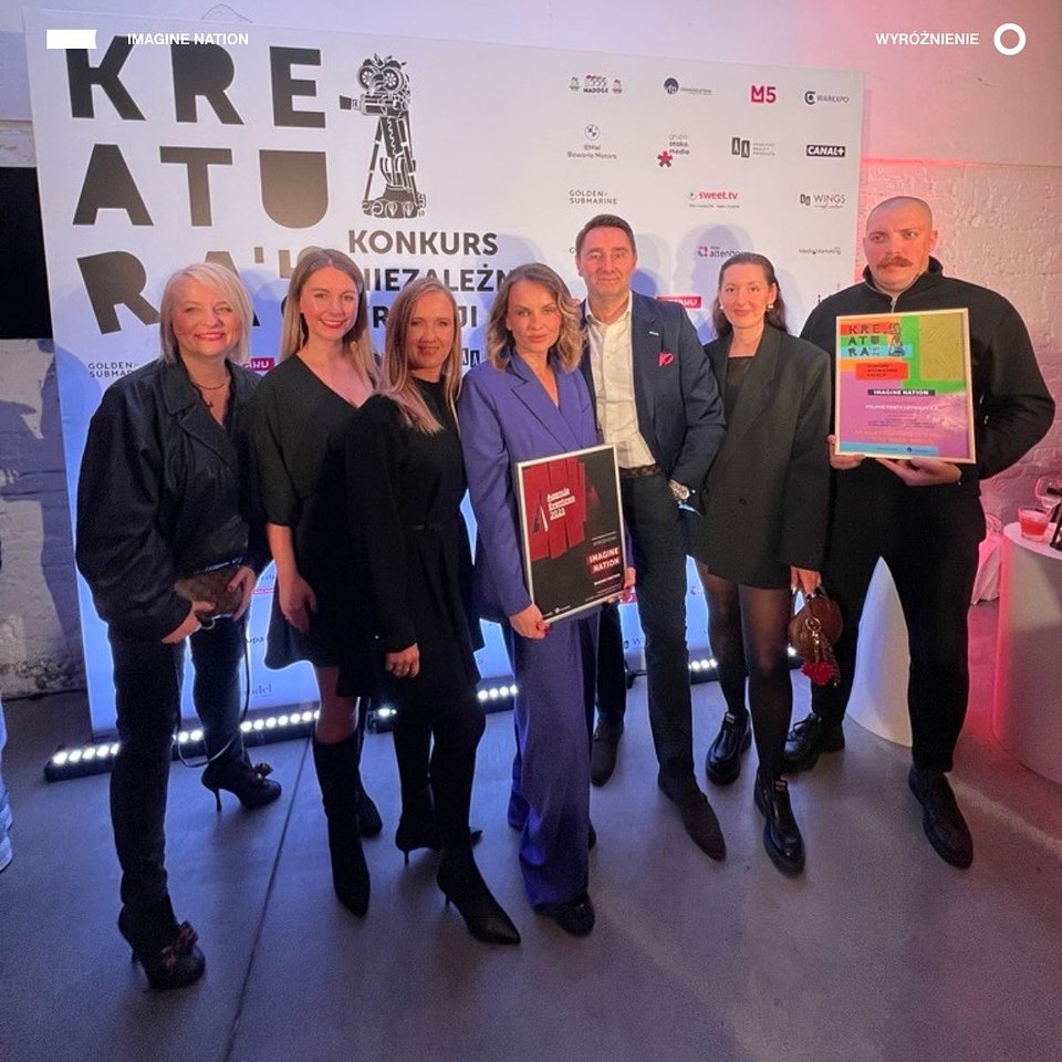 Zespół Imagine Nation na Gali Kreatura 2025 z dwiema nagrodami !!!