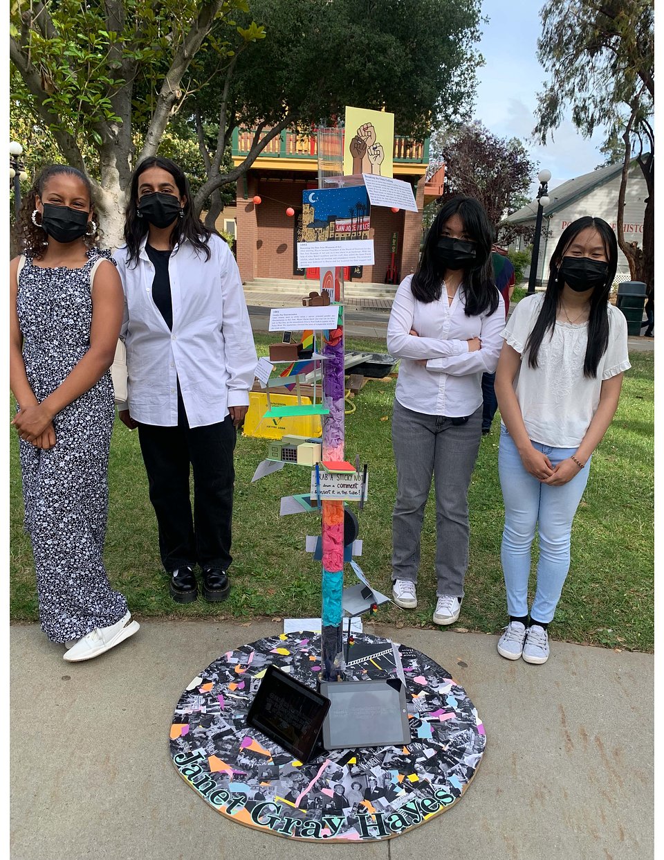 2024 Planning grantee project Do You Know the Way to San José? is a collaborative podcasting project between Quimby Oak Middle School’s Lobo School of Innovation (LSI) project-based learning program and History San José. Photo courtesy of Lobo School of Innovation.