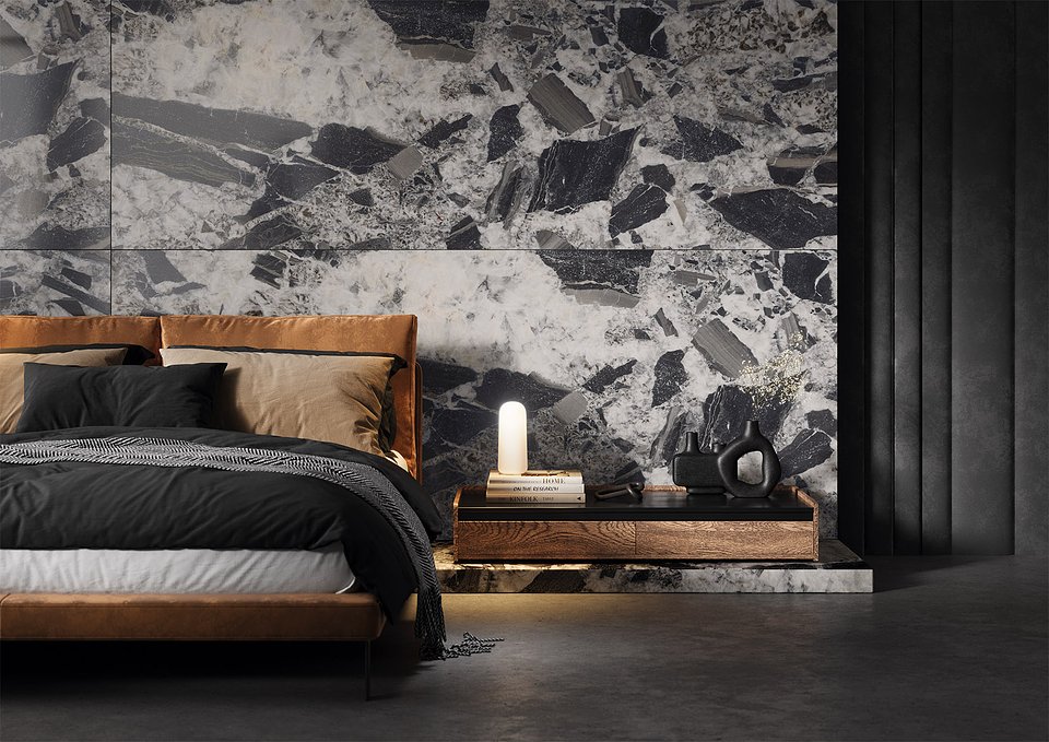 Wzór GRAND CATHEDRAL NATURALE, który po "dekonstrukcji" stał się inspiracją do powstania innych kolekcji