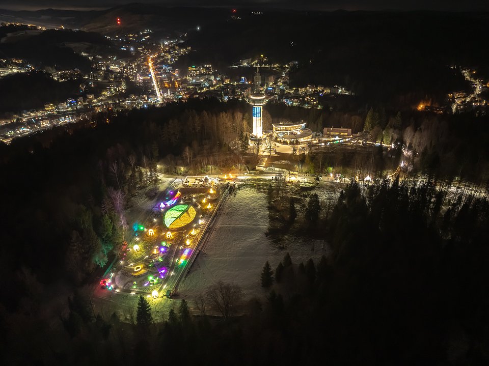 Wieża widokowa i Polana Muzyki i Światła na Górze Parkowej, fot. Konrad Rogoziński