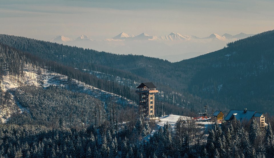 Widoki na Mosornym Groniu w Zawoi 