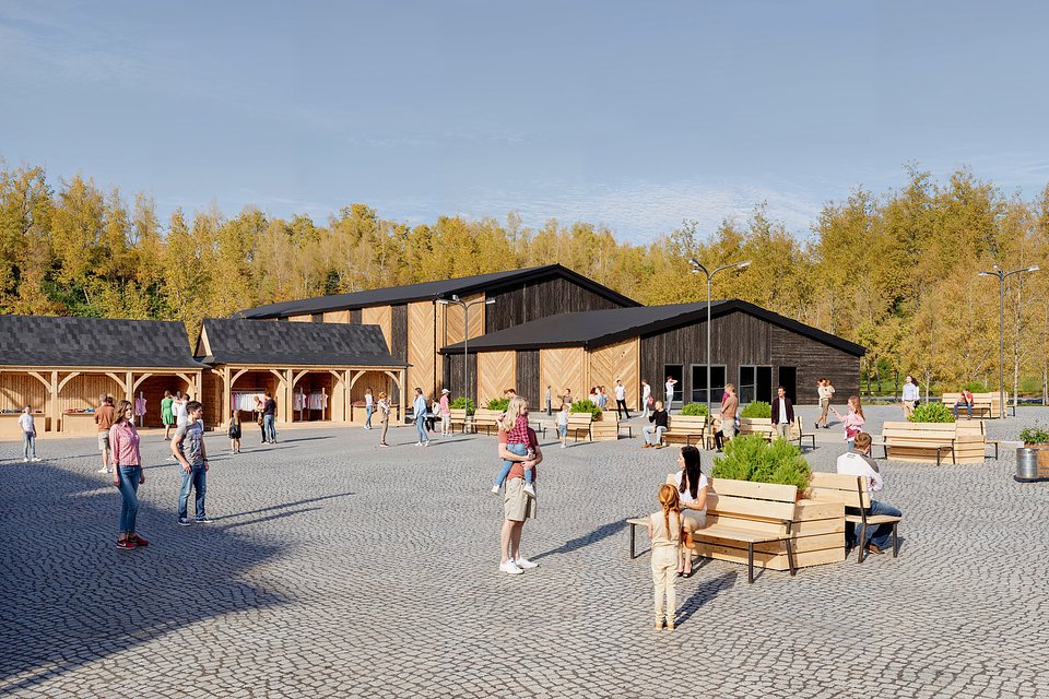 Budynek powstającej atrakcji multimedialnej pod Gubałówką - wizualizacja