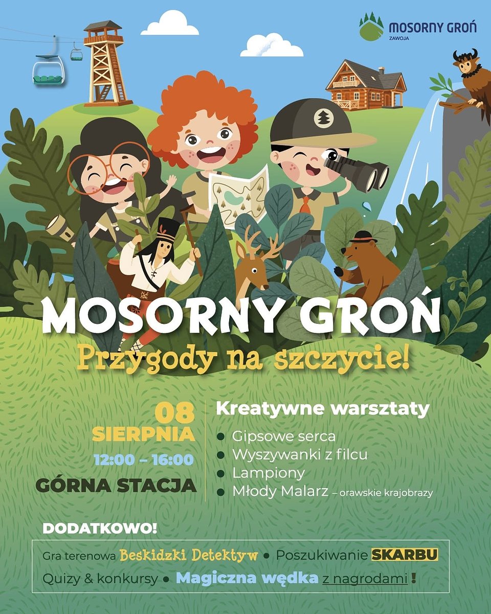 Przygody na szczycie - warsztaty dla dzieci na Mosornym Groniu