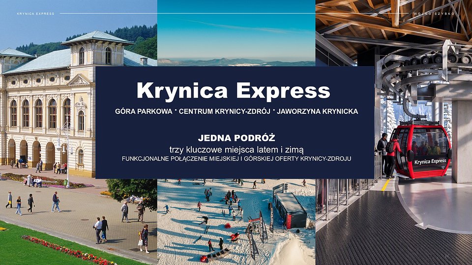 Krynica Expres to funkcjonalne połączenie miejskiej i górskiej oferty Krynicy-Zdrój