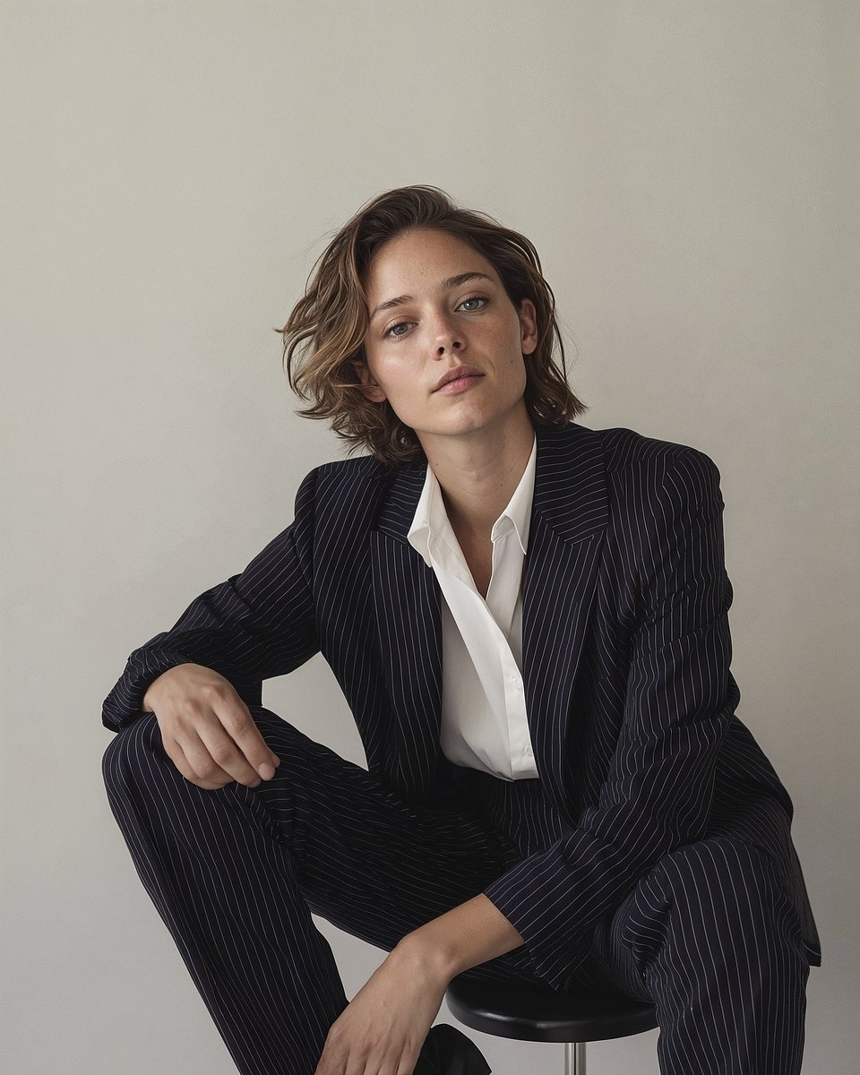 Tailleur a righe. © Sumissura