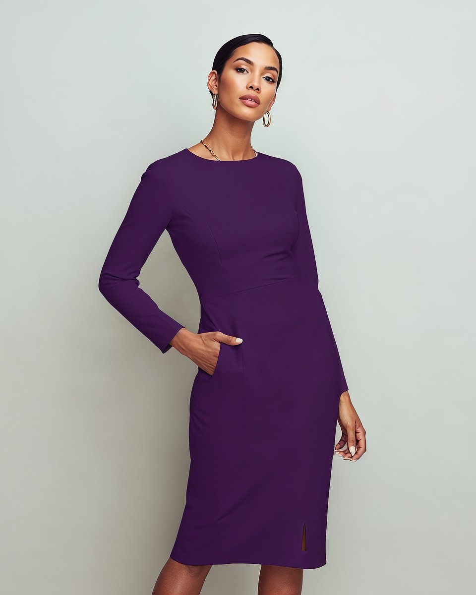 Vestido morado oscuro Sumissura