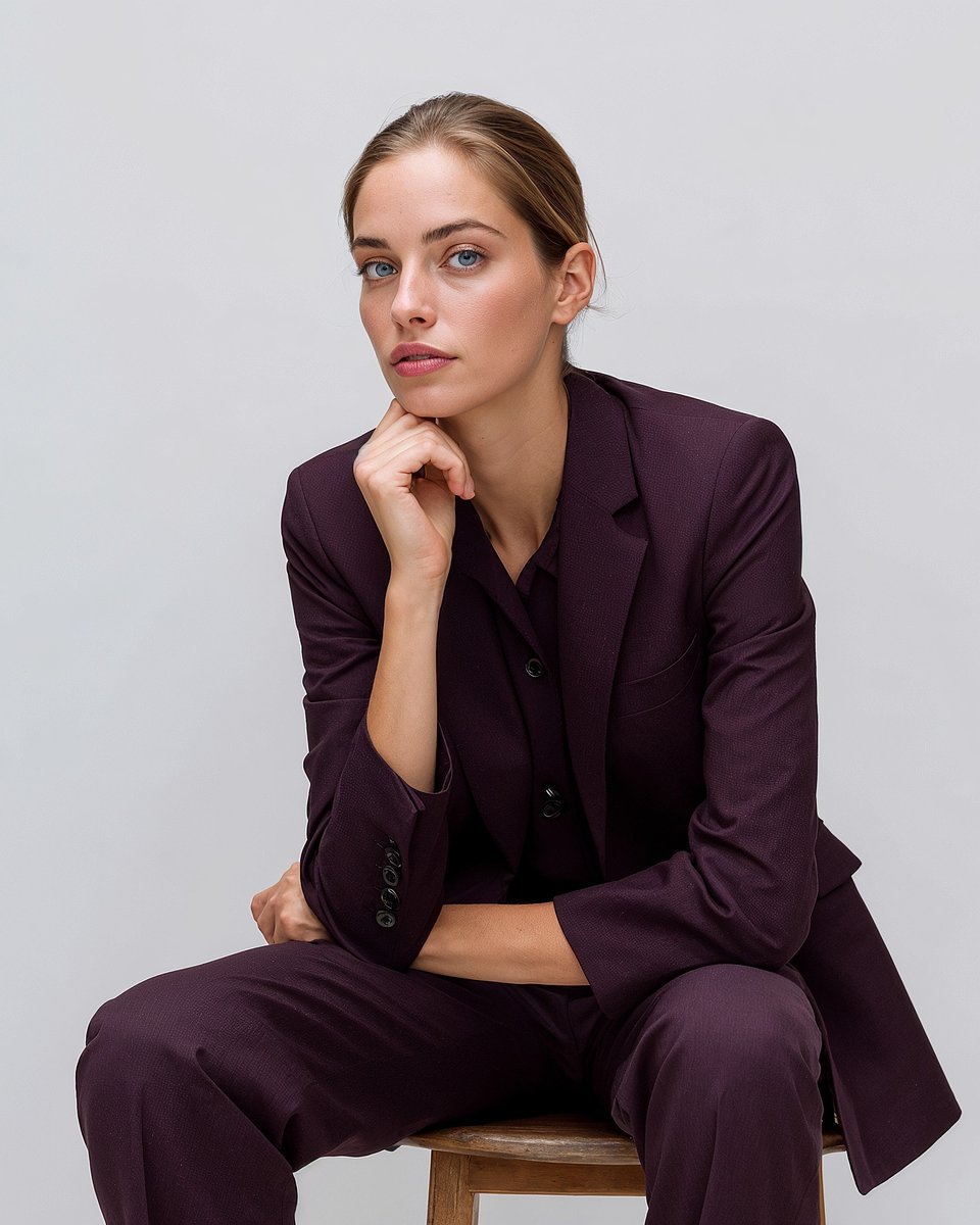 Traje morado oscuro Sumissura