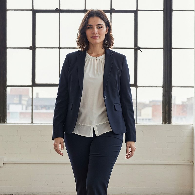 navy-blue-suit-with-white-pleated-blouse-and-heels.jpg