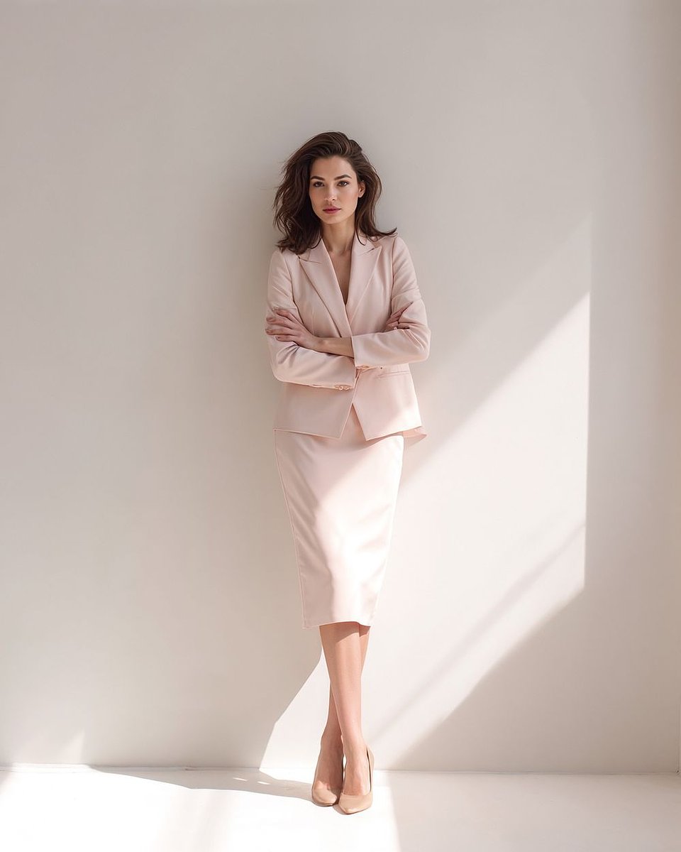 Traje falda midi rosa PVP 229 € Sumissura