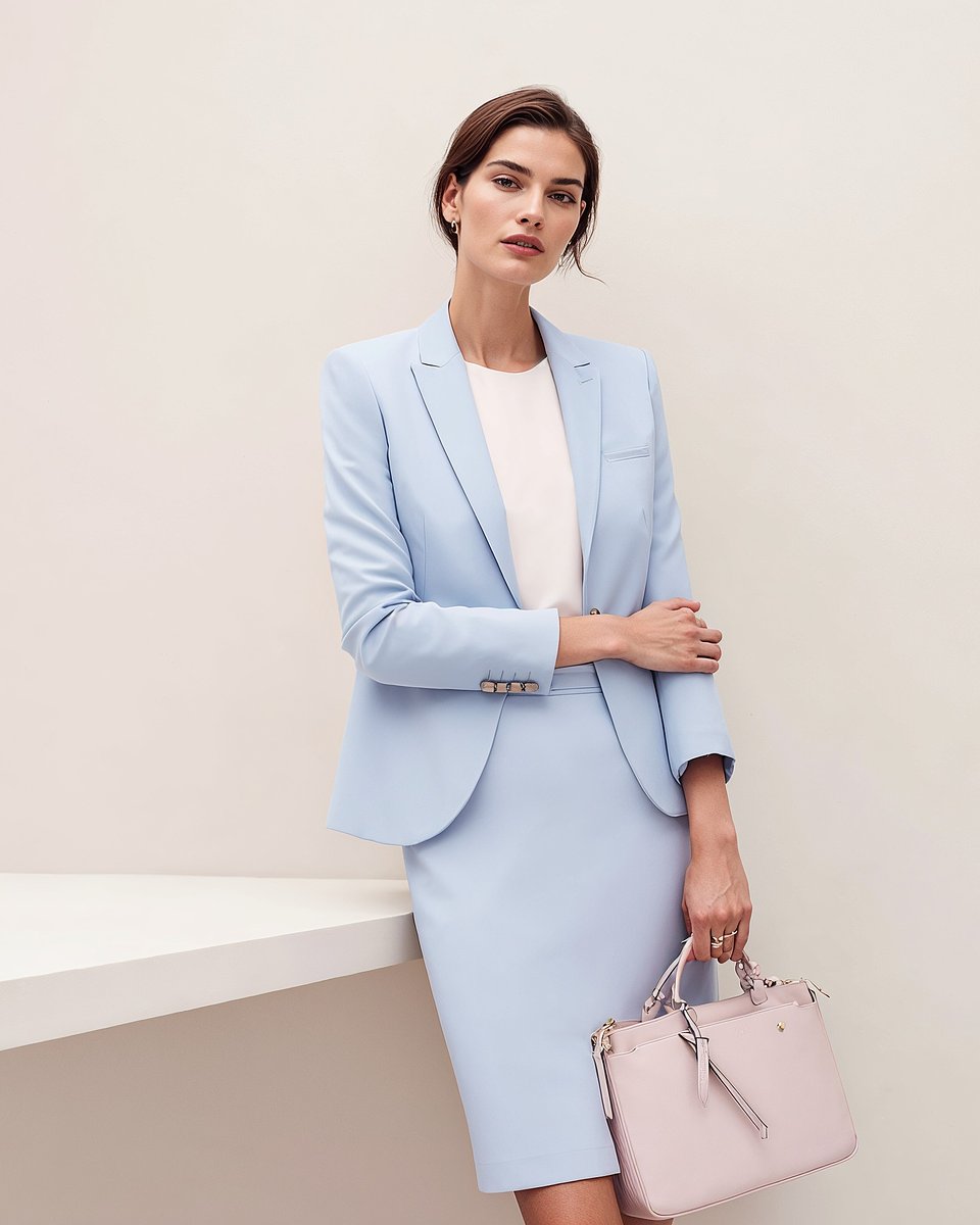 Traje de falda 1 botón claro PVP 229 € Sumissura