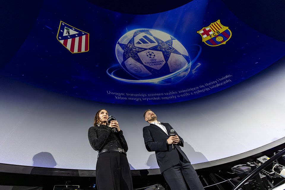 Ewa Soroka (dyrektor marketingu CANAL+) i Michał Kołodziejczyk (dyrektor redakcji sportowej CANAL+)