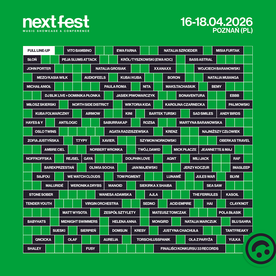 NEXT FEST 2026: blisko 120 koncertów w Poznaniu