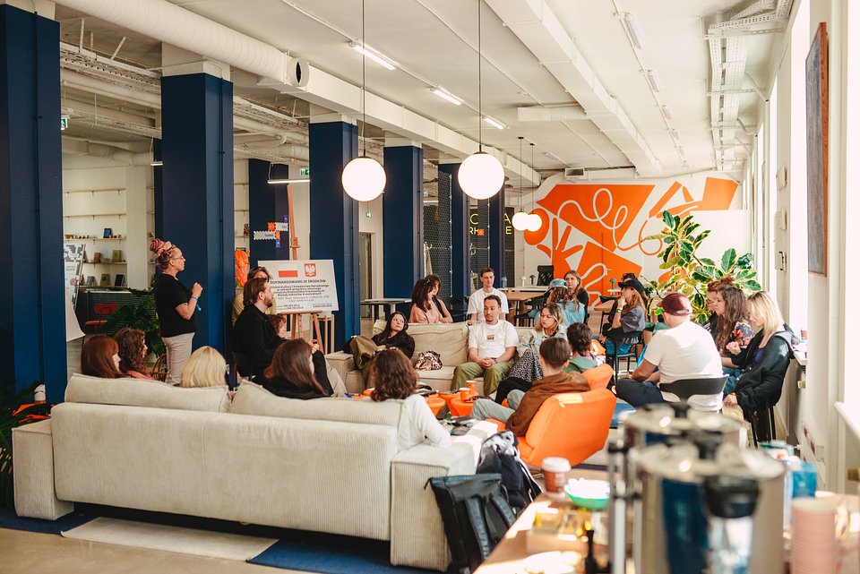 Warsztat ,,Minuty przed wejściem na scenę", Poczta Workspace, fot. Daria Klimczuk