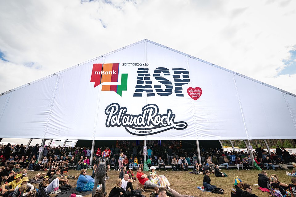 Namiot ASP podczas 31. Pol’and’Rock Festival, fot. Kasper Kędzierski