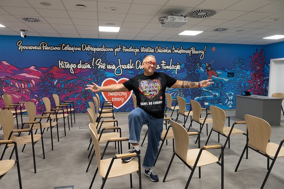 Jurek Owsiak w Collegium Orthopaedicum, fot. Łukasz Widziszowski