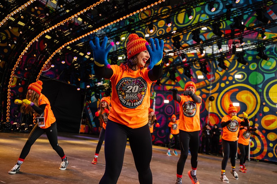 Rozgrzewka przed 20. Biegiem „Policz się z cukrzycą” w Warszawie, fot. Dominik Malik