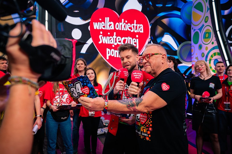 Jurek Owsiak podczas rozpoczęcia 34. Finału WOŚP, fot. Marcin Michoń