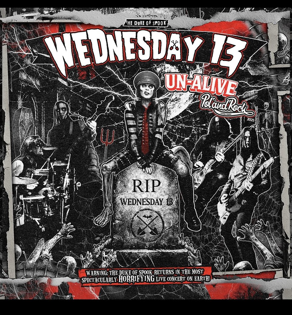 Okładka płyty Wednesday 13 "Un-Alive from Pol'and'Rock 2025"