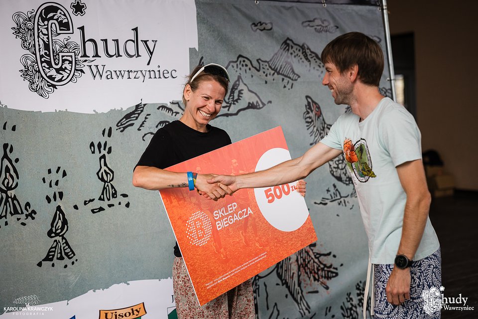Jedyny rekord trasy w edycji 2025 to ten uzyskany przez Ekaterinę Fetisovą na 63-kilometrowej Parszywej Bendoszce (fot. Karolina Krawczyk)
