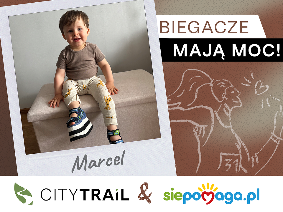 Marcel to kilkunastomiesięczny maluch, którego wspierają trójmiejscy biegacze CITY TRAIL
