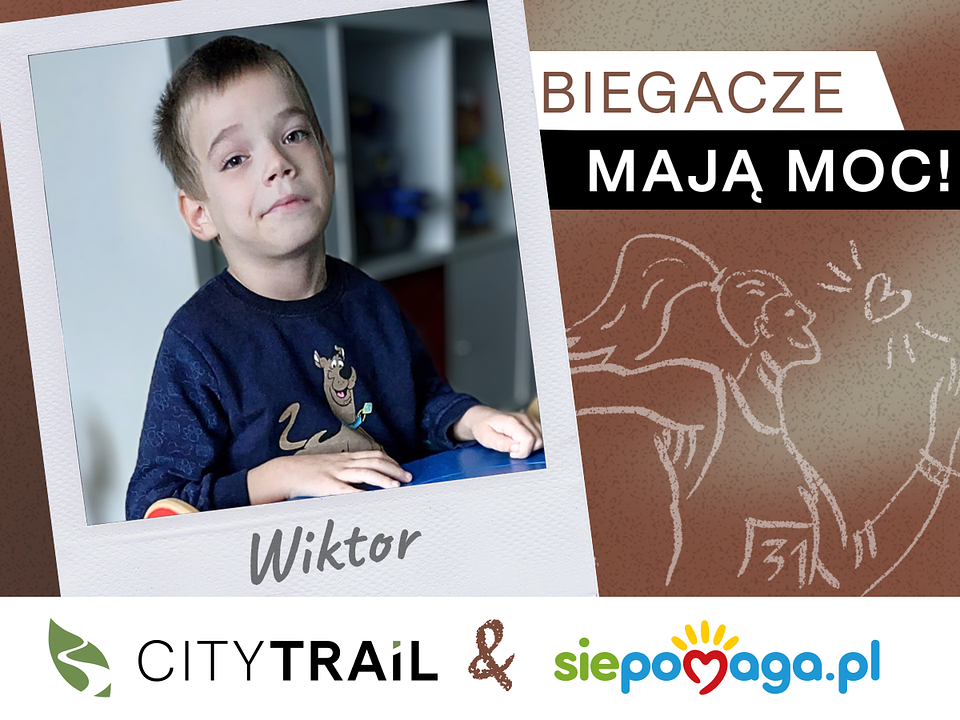 Wiktor to kilkulatek, którego wspierają poznańscy biegacze CITY TRAIL