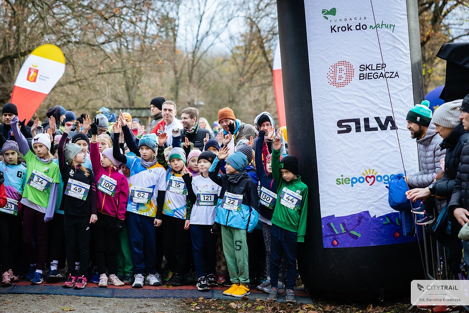 Uczestnicy biegu CITY TRAIL Junior (fot. Karolina Krawczyk)