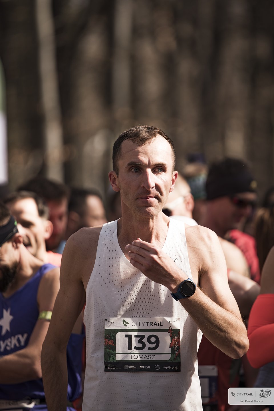 Zwycięzca katowickiego cyklu - Tomasz Wójcik - przed startem (fot. Paweł Stańco)