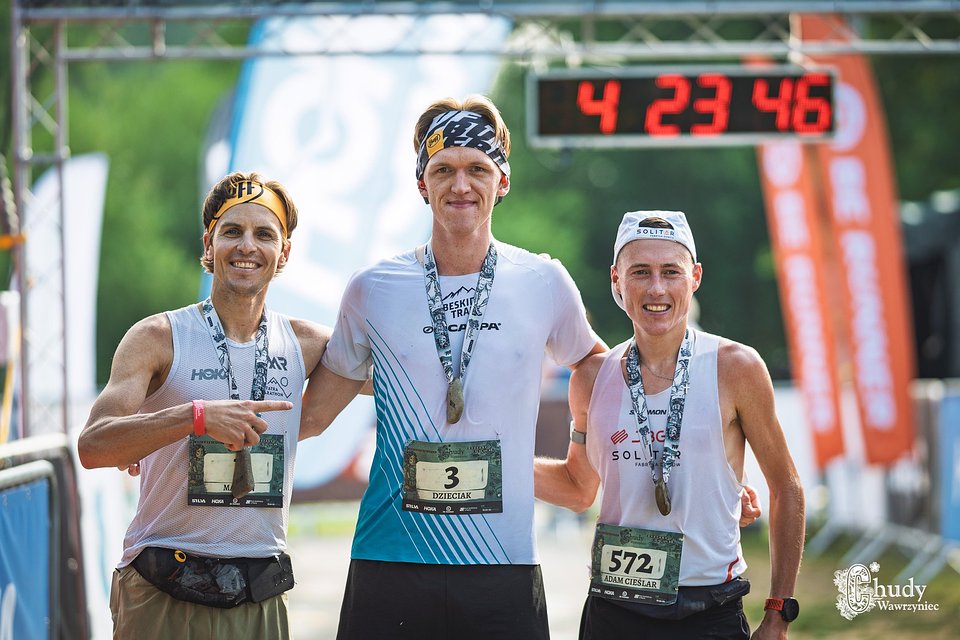 Męskie podium Chudego Wawrzyńca 50+ (fot. Tomasz PawlickI)